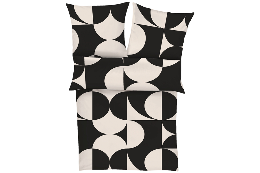 Bettwäsche -Satin von s.Oliver, schwarz-weiß
