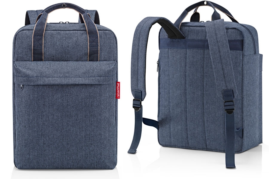 Reisenthel backpack M, herringbone dark blue Reisenthel backpack M, herringbone dark blue