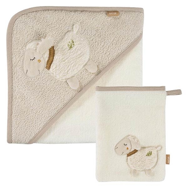 Fehn Bade-Set Schaf NATUR